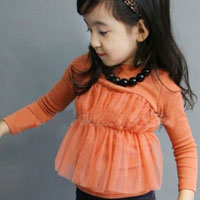 เสื้อพองๆสีส้ม