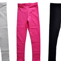 เลกกิ้งเด็กผู้หญิง ขายาว สีชมพู