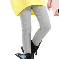 เลกกิ้งเด็กผู้หญิง ขายาว สีเทา